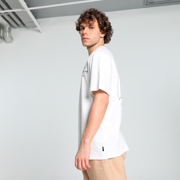GRAPHICS "Back-up Team" Men's Relaxed Fit Tee, PUMA White, extralarge-IND